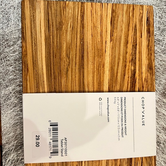 Tablet or phone stand handcrafted from recycled chopsticks NWT - Picture 7 of 9